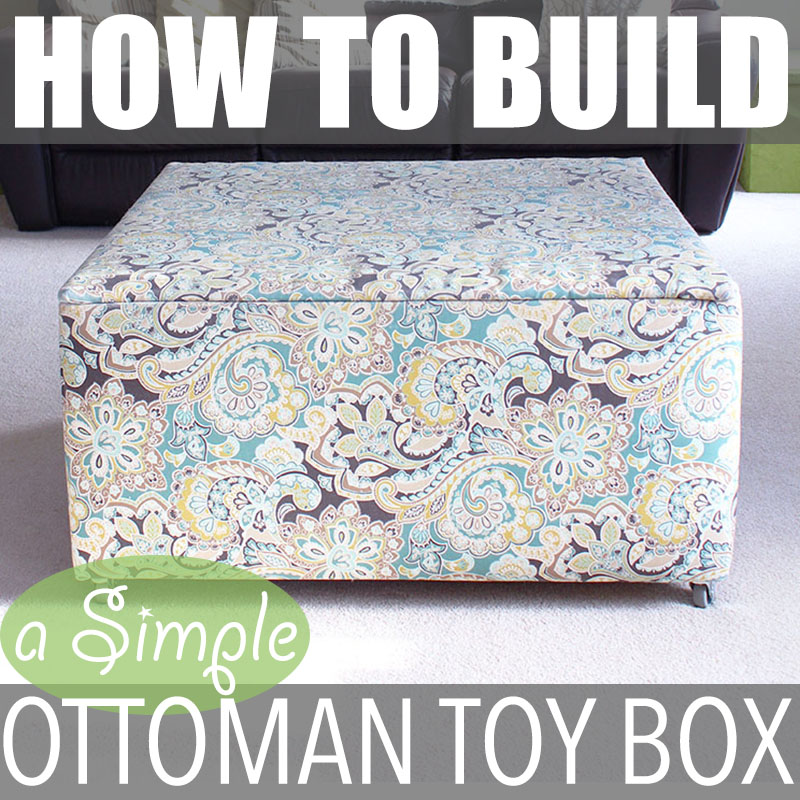 wooden ottoman toy box