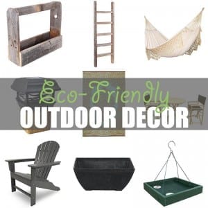 Eco-Friendly Outdoor Decor by Of Houses and Trees | The most important place in your home to be eco-friendly isn't even in your home. It's outside! Here are nine green outdoor decor items to make earth smile.