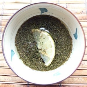 Lemon Dill Balsamic Vinaigrette | Healthy homemade salad dressing with balsamic vinegar, lemon juice and olive oil.