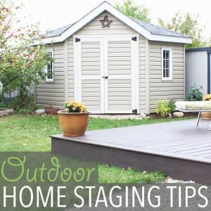 Home Staging Tips by Of Houses and Trees | When it comes to selling, your outdoor spaces need to be just as beautiful as your indoor spaces. Here are a few home staging tips focusing on the yard.