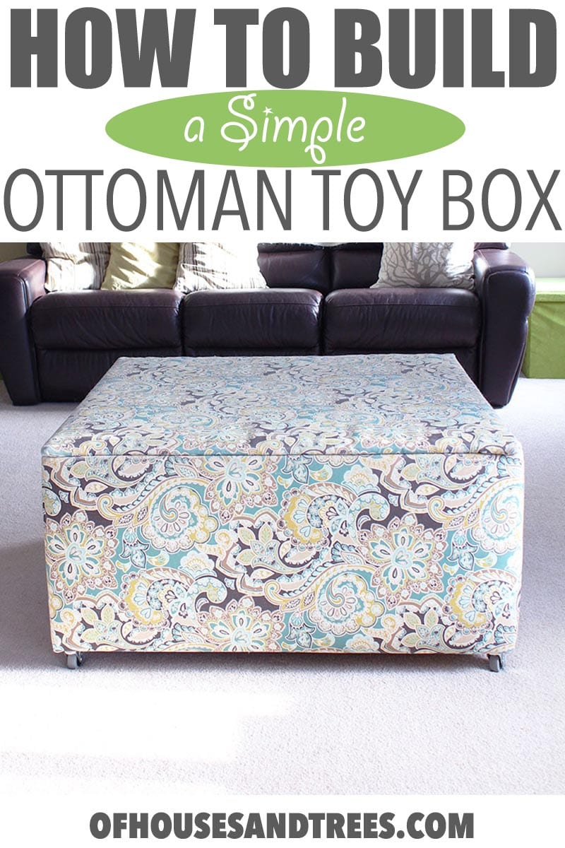 wooden ottoman toy box