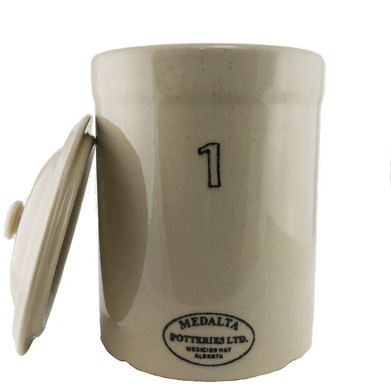 Wondering where to buy eco-friendly home decor? Antique malls are an awesome place to find unique finds with a cool backstory. Antique crocks are a staple in farmhouse decor and antique malls always have at least a few of them in stock.