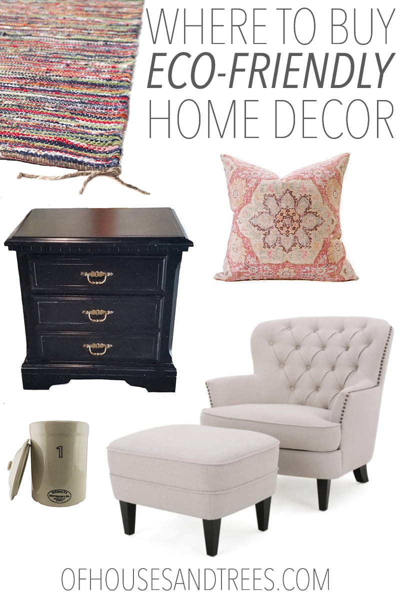 Now more than ever it's easy to buy eco-friendly home decor. Whether buying secondhand or sustainably sourced products - there's no reason not to buy green!