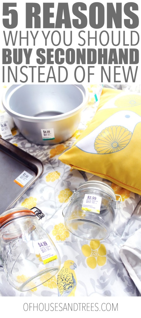 Saving money isn't the only reason you should buy used items! Most importantly, shopping secondhand saves the environment from resource overuse and waste.