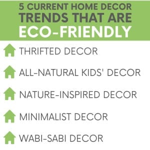 Home decor trends may come and go, but there's one trend that better not be going anywhere and that's eco-friendly home decor!