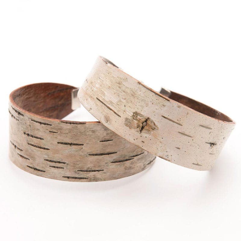 If you love nature and you love jewelry, then there's no question about it - you'll love these nine handmade pieces of nature-inspired jewelry! Like these bark wrist cuffs.
