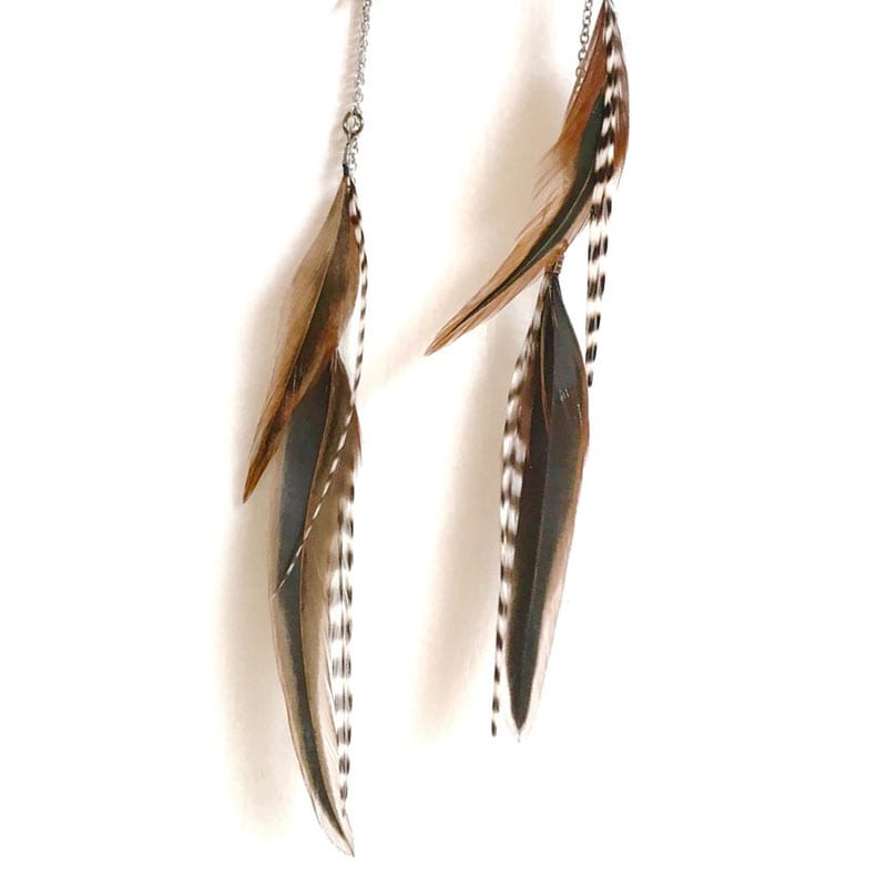 If you love nature and you love jewelry, then there's no question about it - you'll love these nine handmade pieces of nature-inspired jewelry! Like these handmade feather earrings.