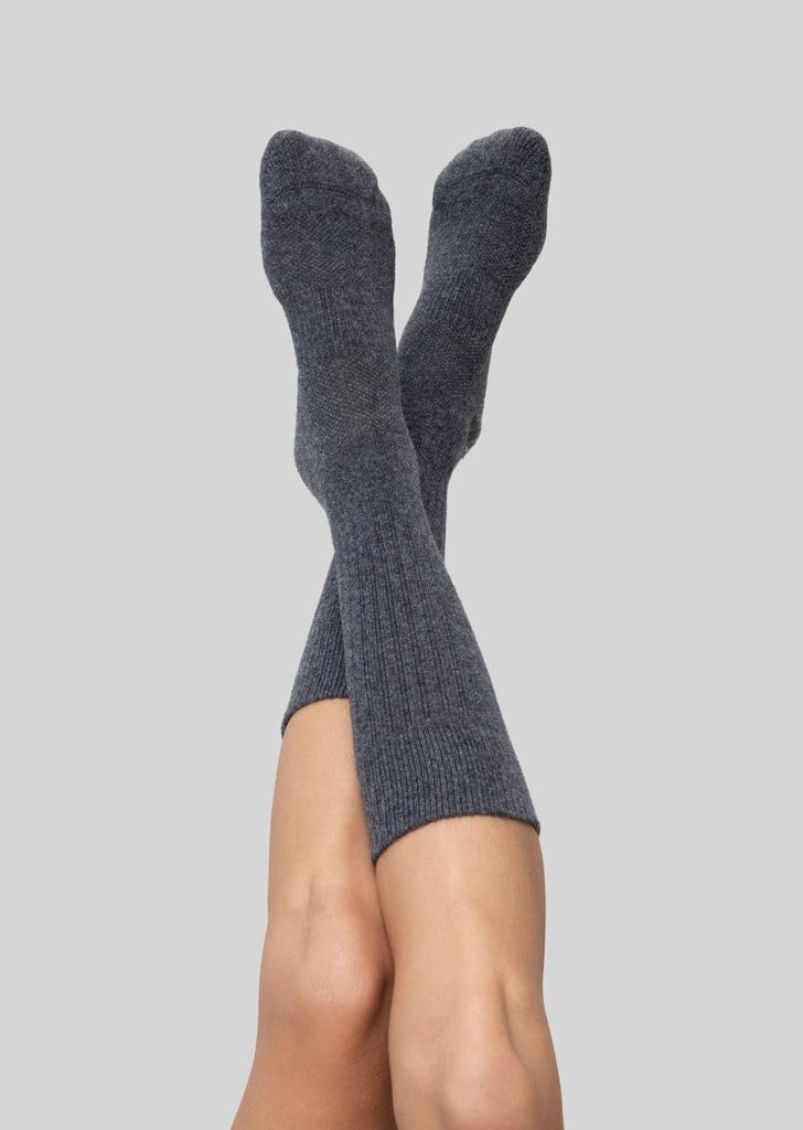Want to create an eco-friendly laundry practice? Cut down on water use by washing your clothes less often - and invest in high-quality clothing basics. Like these anti-microbial socks by Organic Basics.