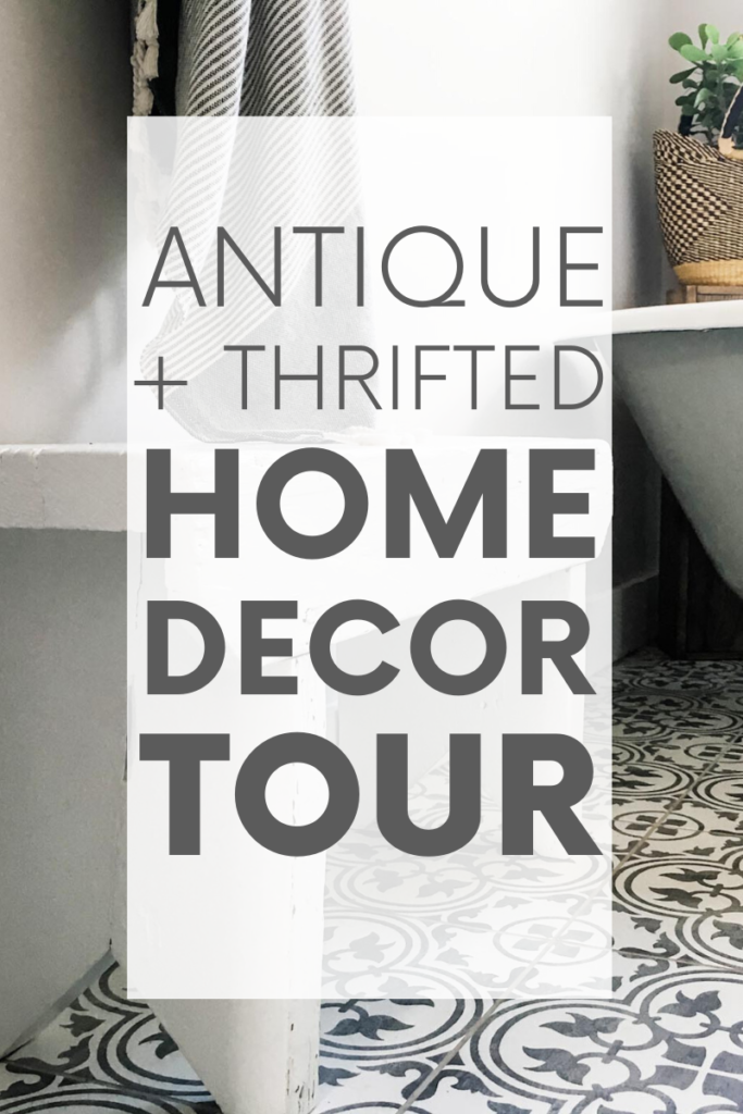 Raise your hand if you love antique home decor. Raised both hands? You've come to the right place! Here's a home tour featuring antique and thrifted finds.
