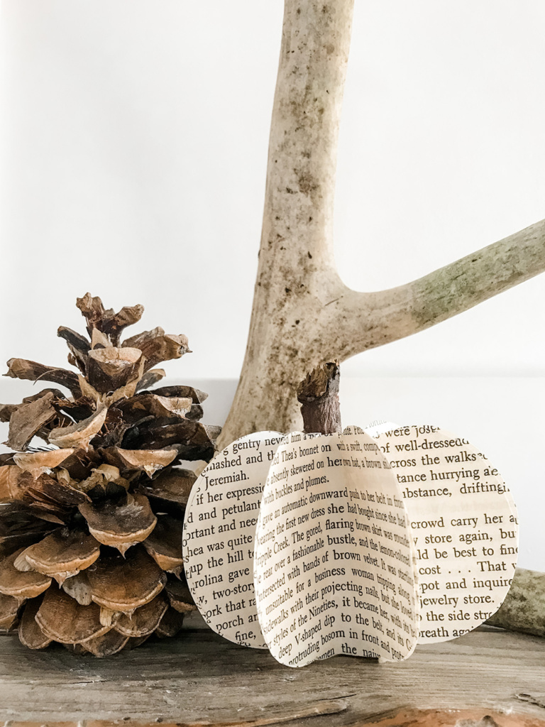 Looking for DIY fall decor that's easy and not too over the top? Well count your lucky pumpkins because here are three simple, minimalist fall decor ideas! Including this book page pumpkin DIY!