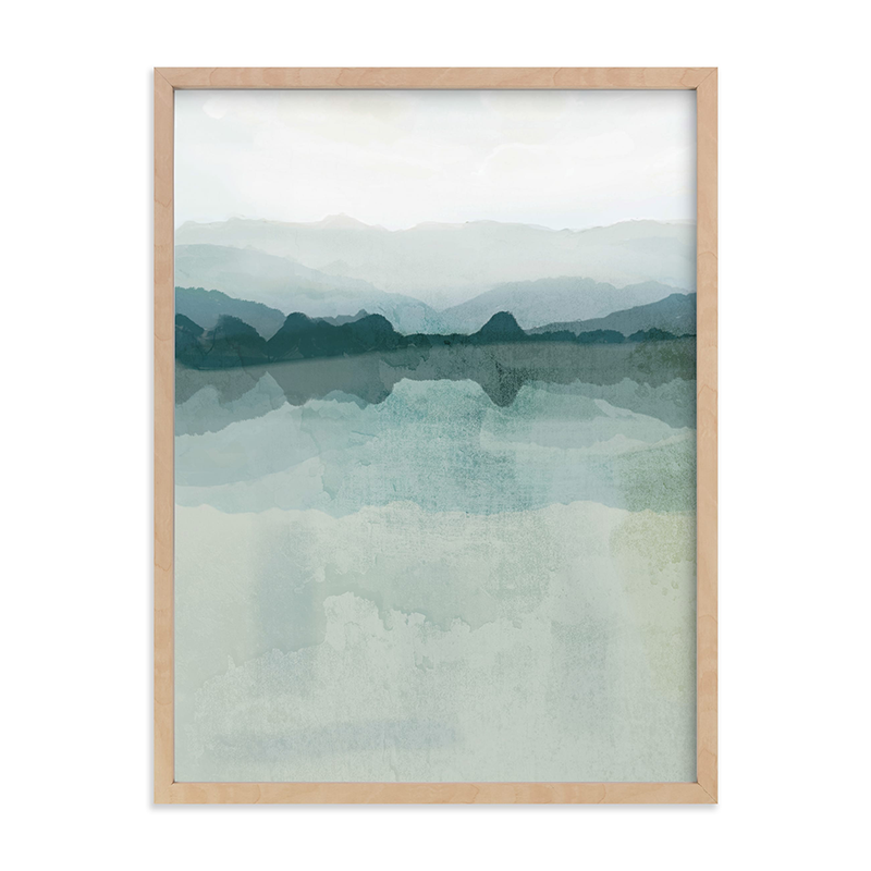 What is sustainable art and where exactly do you find it? Check out Minted, where you'll find pieces like this modern landscape by Karen Kardatzke.