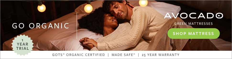 Avocado’s mission is to be one of the world’s most sustainable brands – their green mattresses and bedding are certified organic and non-toxic.