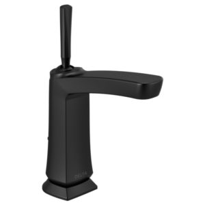Black bathroom sink faucets are on trend. And thanks to brands like Delta - you can save water in style with their low-flow, WaterSense labelled fixtures.