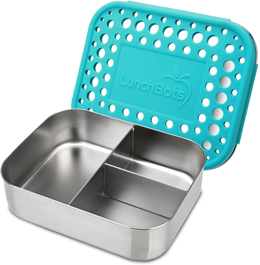 A stainless steel lunchbox, perfect for healthy snacks, would be a great addition to your eco-friendly dance supplies stash.