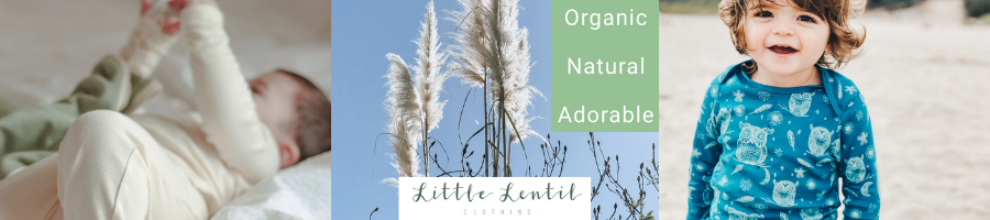 All of Little Lentil’s clothes are made from 100% certified organic cotton and can be sent back when they’re outgrown.