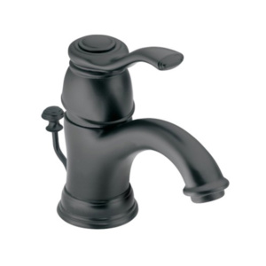 Black bathroom sink faucets are on trend. And thanks to brands like Moen - you can save water in style with their low-flow, WaterSense labelled fixtures.