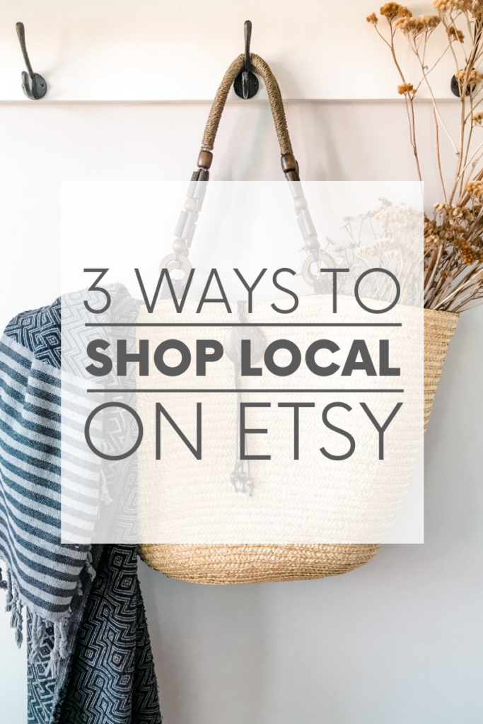 Love handmade and vintage items AND supporting local businesses? Did you know you can use Etsy to shop local? Well, you can!