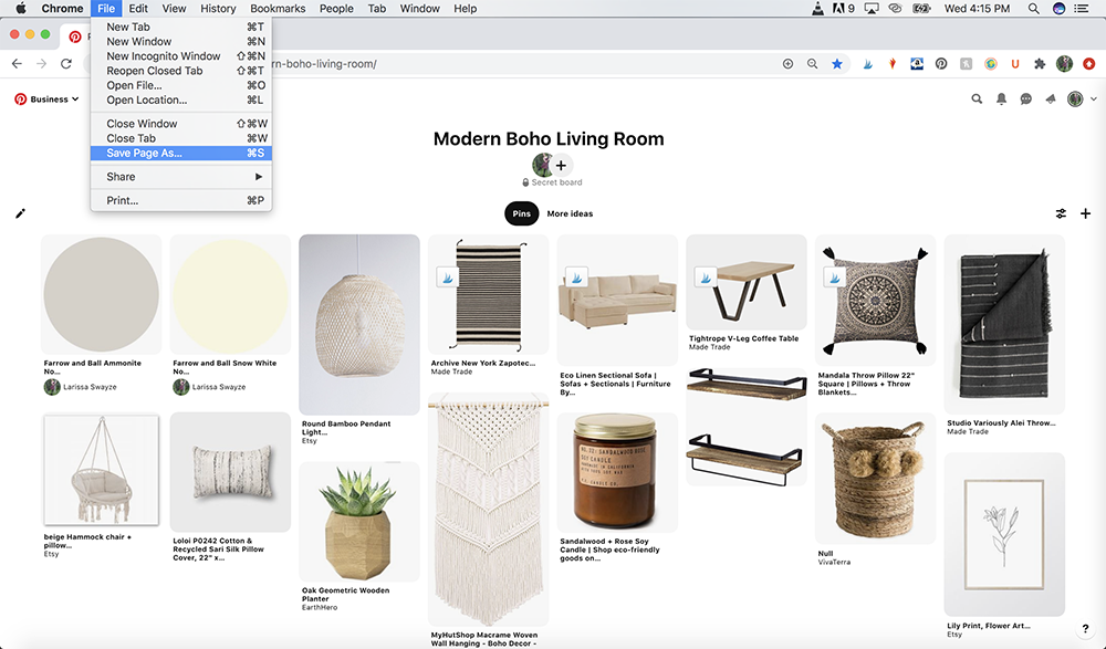 Want to know how to print a Pinterest board? Here are step-by-step instructions on how to do so - on a Mac and a PC!
