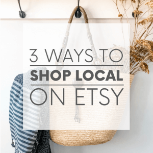 Love handmade and vintage items AND supporting local businesses? Did you know you can use Etsy to shop local? Well, you can!